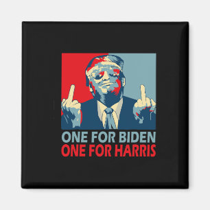 Middle Finger Biden Harris Republican American Fla Magnet