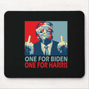 Middle Finger Biden Harris Republican American Fla Mouse Mat