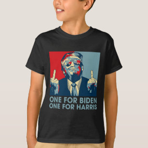 Middle Finger Biden Harris Republican American Fla T-Shirt
