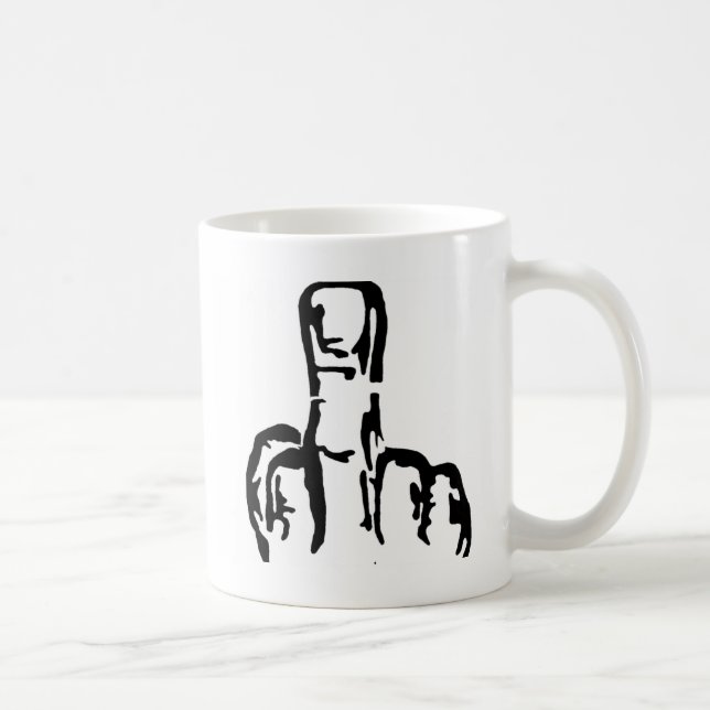 Middle Finger Coffee Mug (Right)