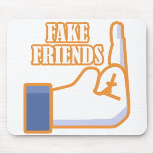 Middle Finger Fake Friends Mouse Mat