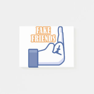 Middle Finger Fake Friends Post-it Notes