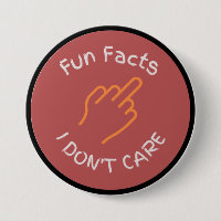 Middle Finger Fun Facts I don't Care Funny