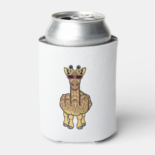 Middle Finger Giraffe Funny Offensive Rude Safari  Can Cooler