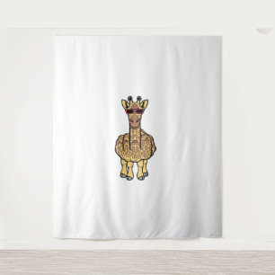 Middle Finger Giraffe Funny Offensive Rude Safari  Tapestry