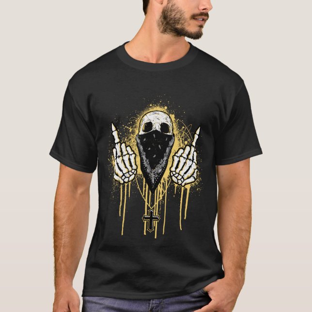 Middle Finger Graphic Tee for Unisex (Front)