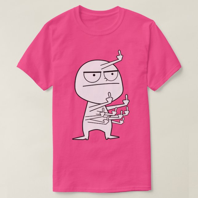 Middle Finger Maniac T-Shirt (Design Front)