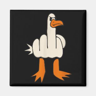 Middle Finger Seagull, Adult Humour, Funny Gesture Magnet