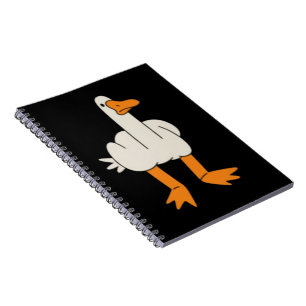 Middle Finger Seagull Humour Funny Gesture Flip Of Notebook