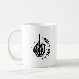 Middle Finger Skeleton  Coffee Mug