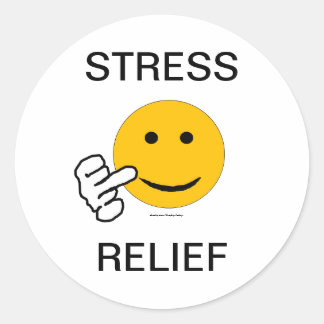 Middle Finger Stress Relief Sticker