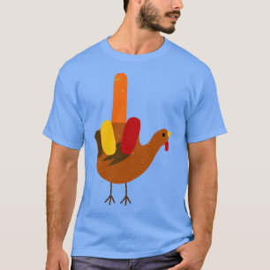Middle Finger Turkey American Sign Language Thanks T-Shirt