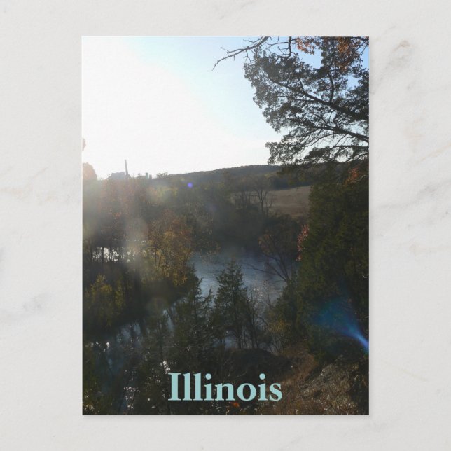 MIddle Fork Vermillion, Illinois post card (Front)