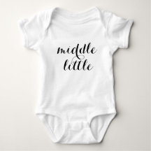 middle little baby shirt one piece outfit