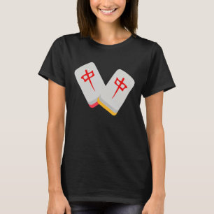 Middle Mahjong Tile Funny Clothing Medium Mahjong T-Shirt