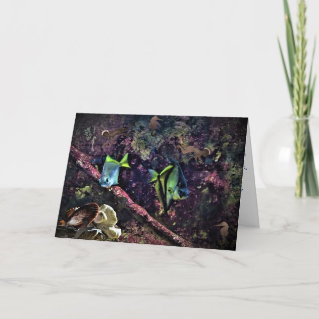 "Middle - Mermaid Dwelling" Congratulatory Card (Front)