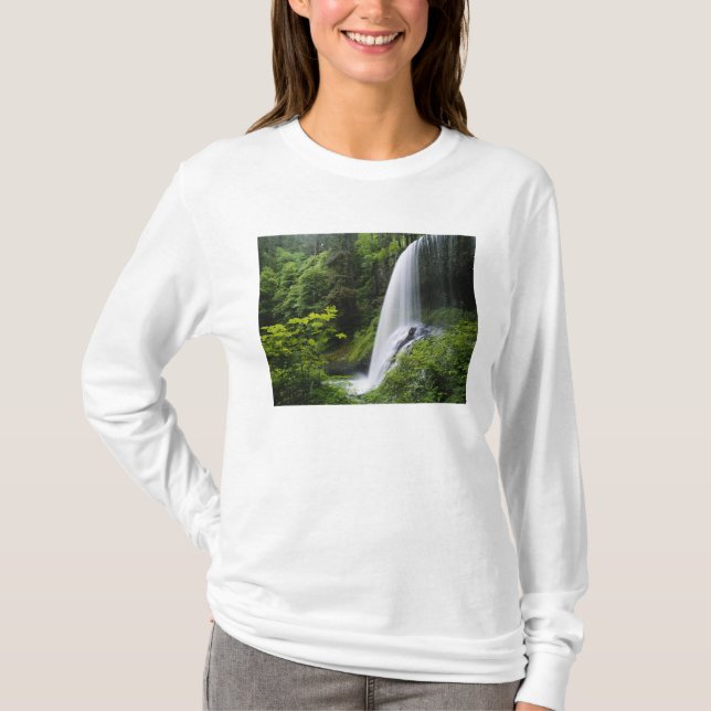 Middle North falls, Silver Falls State Park, T-Shirt (Front)