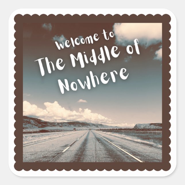 Middle of Nowhere Sticker (Front)