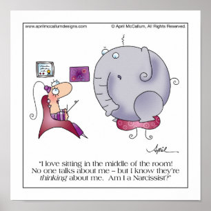 MIDDLE OF ROOM Cartoon Poster