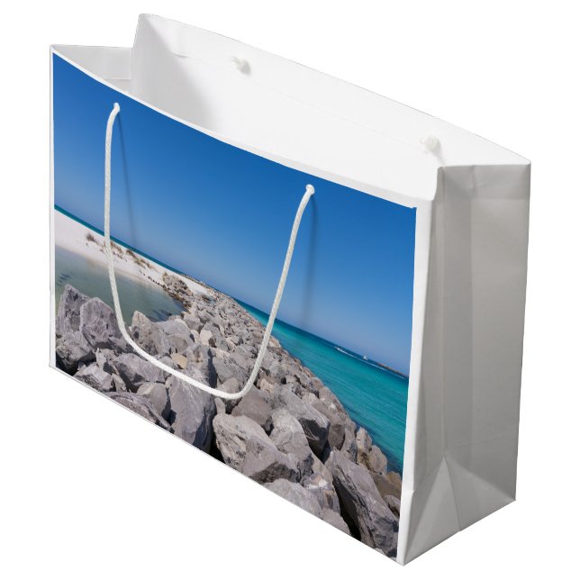Middle Of Shell Island Jetty Gift Bag (Front Angled)