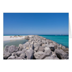 Middle Of Shell Island Jetty Greeting Card