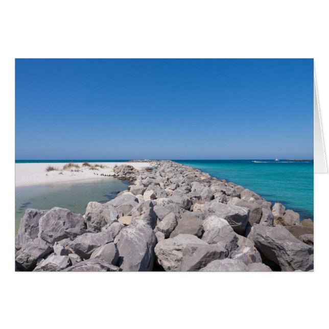 Middle Of Shell Island Jetty Greeting Card (Front Horizontal)