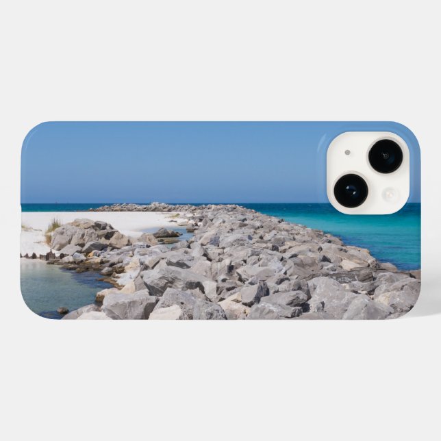 Middle Of Shell Island Jetty iPhone Case (Back (Horizontal))