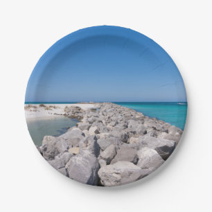 Middle Of Shell Island Jetty Paper Plates