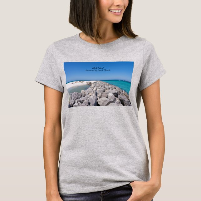 Middle Of Shell Island Jetty T-Shirt (Front)