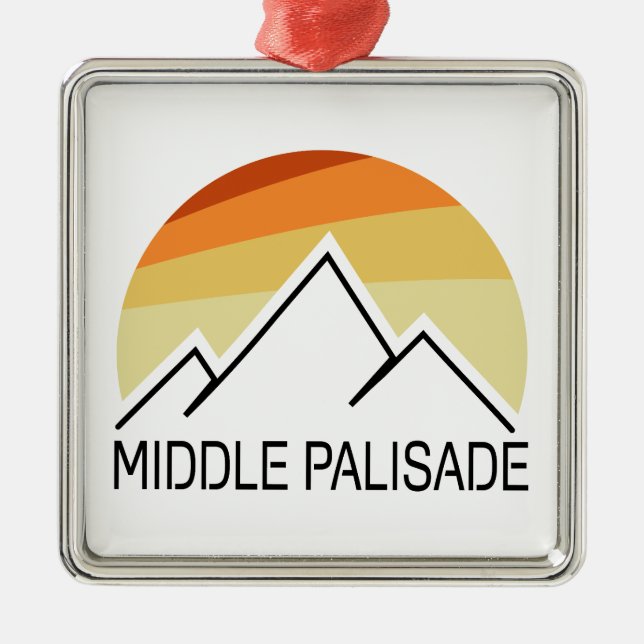 Middle Palisade California Retro Metal Tree Decoration (Front)