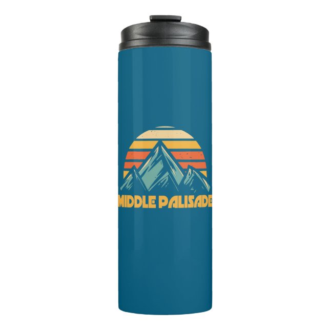 Middle Palisade California Retro Turquoise Thermal Tumbler (Front)