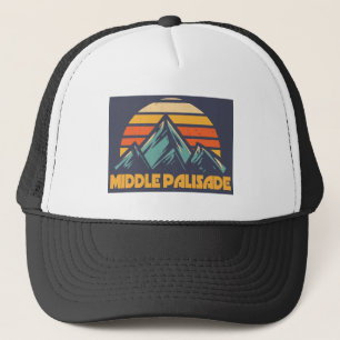 Middle Palisade California Retro Turquoise Trucker Hat