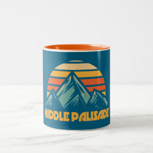 Middle Palisade California Retro Turquoise Two-Tone Coffee Mug