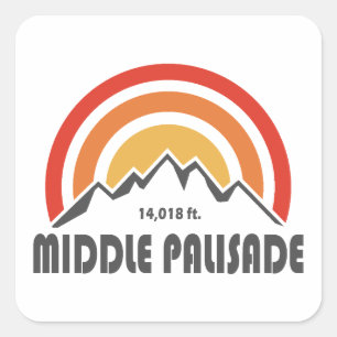Middle Palisade California Square Sticker