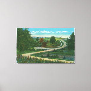 Middle Ravine View of Saratoga Battlefield Canvas Print