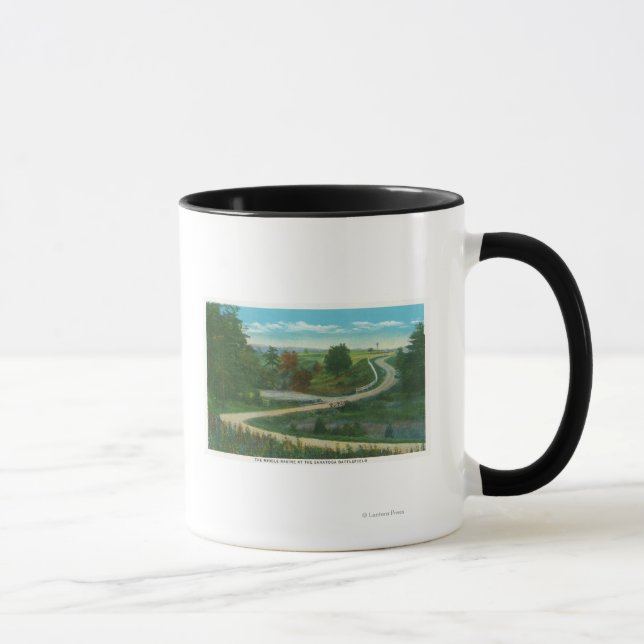Middle Ravine View of Saratoga Battlefield Mug (Right)