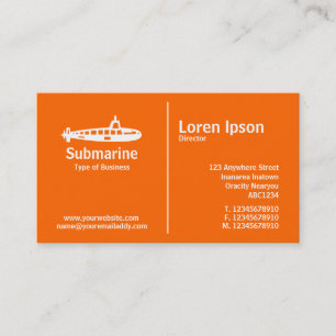 Middle Rule - Submarine - Orange Business Card