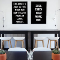 Middle School Classroom Decor Slang Poster