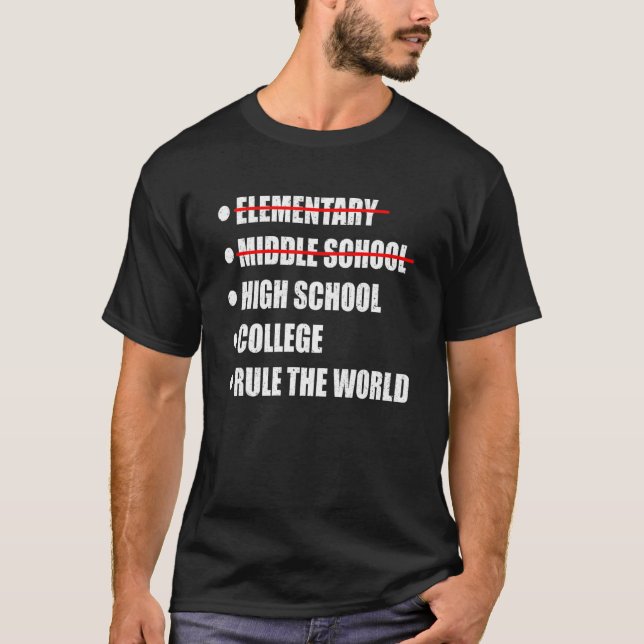 Middle School Eighth Grade   Graduation T-Shirt (Front)