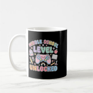 Middle School Grade Unlocked Gamer Girl Back To Coffee Mug