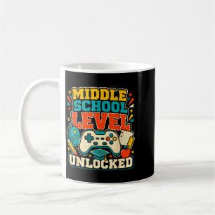 Middle School Grade Unlocked Gamer Girl Back To Coffee Mug