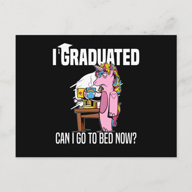 Middle School Graduation High School Diploma Postcard (Front)