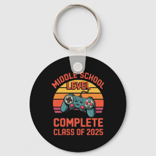 Middle School Level Complete Cl Of 2025 Gamer Styl Key Ring