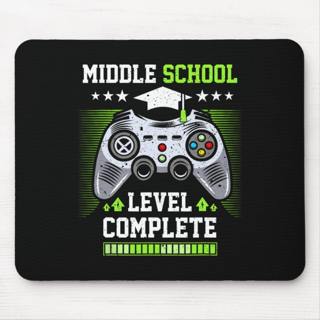 Middle School Level Complete Graduation Cl 2025 Ga Mouse Mat (Front)