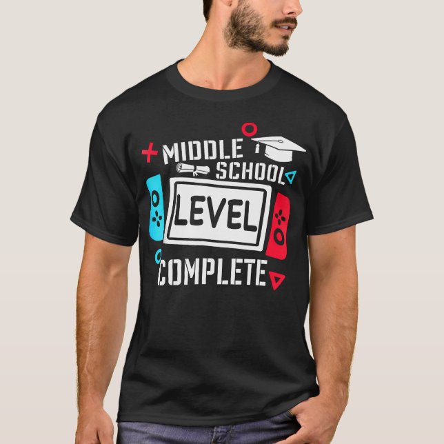 Middle School Level Complete Of 2024 Graduation T-Shirt (Front)