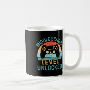 Middle School Level Unlocked Video Game Back To Sc Coffee Mug