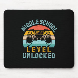 Middle School Level Unlocked Video Game Ck To Scho Mouse Mat