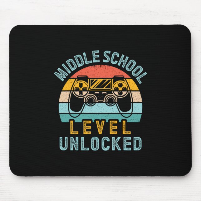 Middle School Level Unlocked Video Game Ck To Scho Mouse Mat (Front)