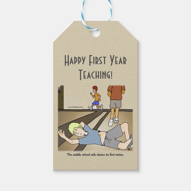 Middle School Mile Gift Tags (Front)