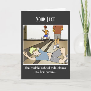 Middle School Mile Greeting Card